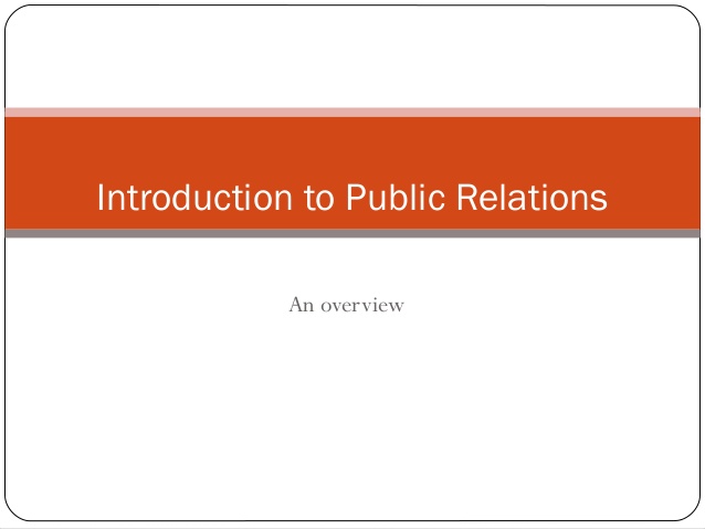 introduction to public relation pdf